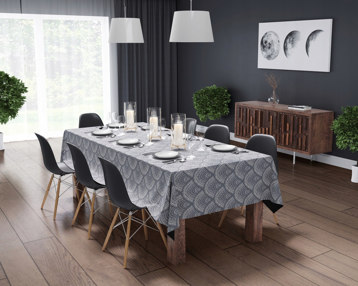 Obrus 140x240 Dekoracyjny Bawełniany na Stół Panama 4133A Materiał wykonania bawełna