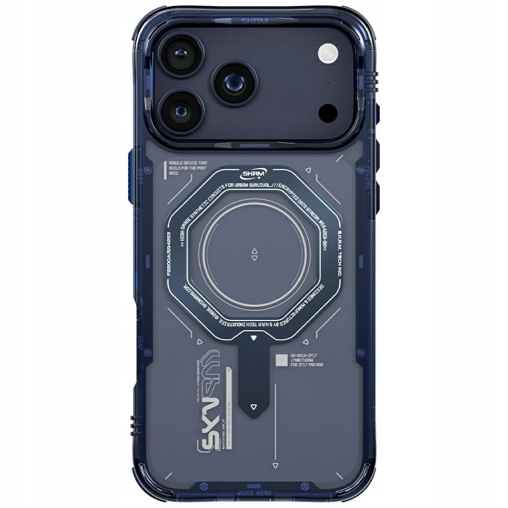 Puzdro Skinarma Magma pre iPhone 17 Pro Magnetic Charging modré