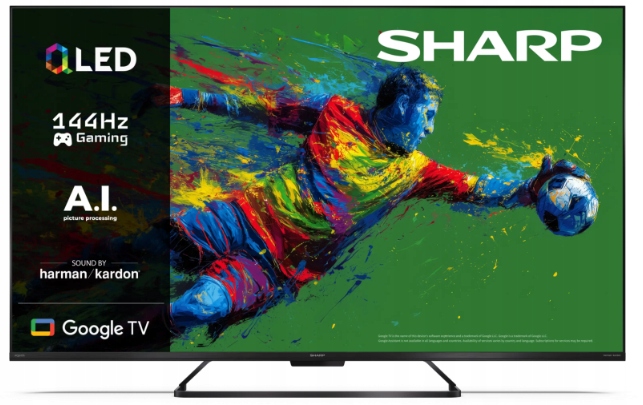 Televízor Sharp 50HR8465E Qled 4K Uhd Smart Dolby Vision Hdr 144Hz čierny