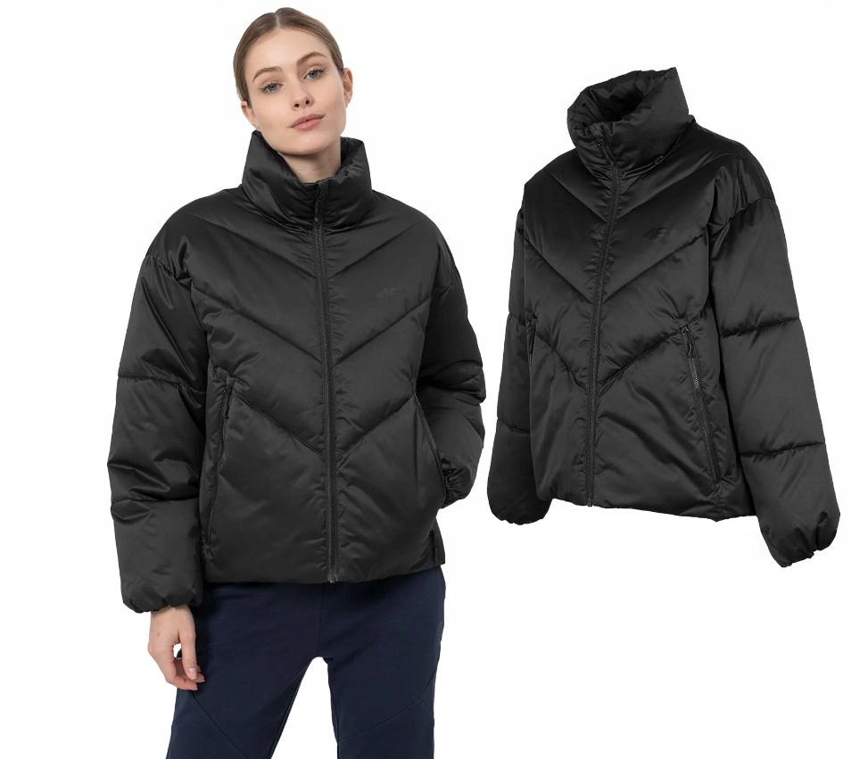 4F Teplá Zimní Bunda Dámská péřová KUDP019 > Xs