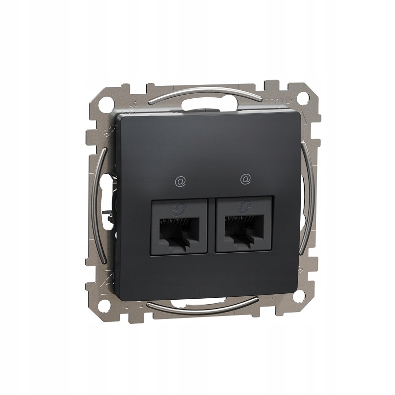 

Sedna Design Gniazdo komputerowe 2x RJ45 czarne
