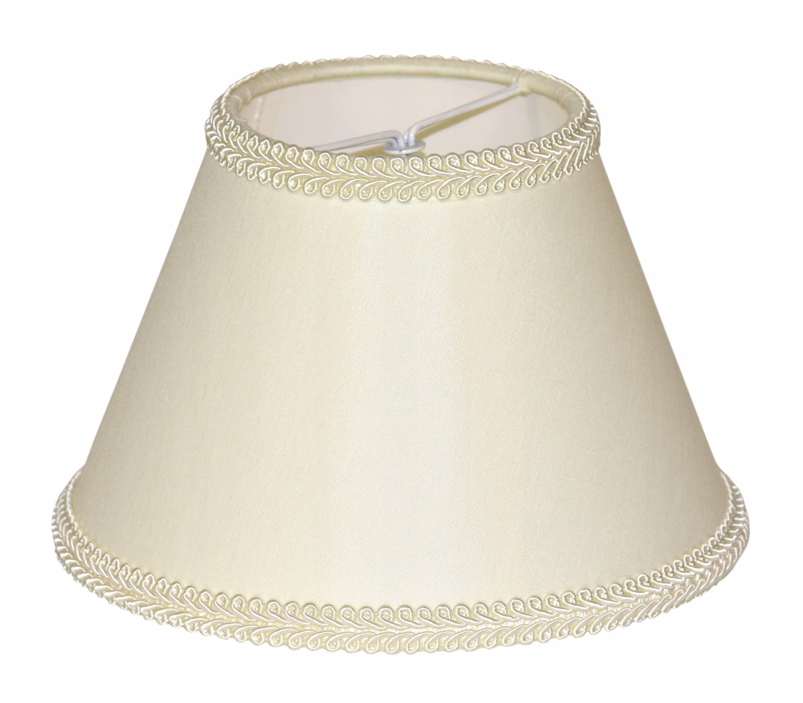 ABAŻUR KREMOWY+DEKOR 15 DO KINKIET LAMPKA ŻYRANDOL