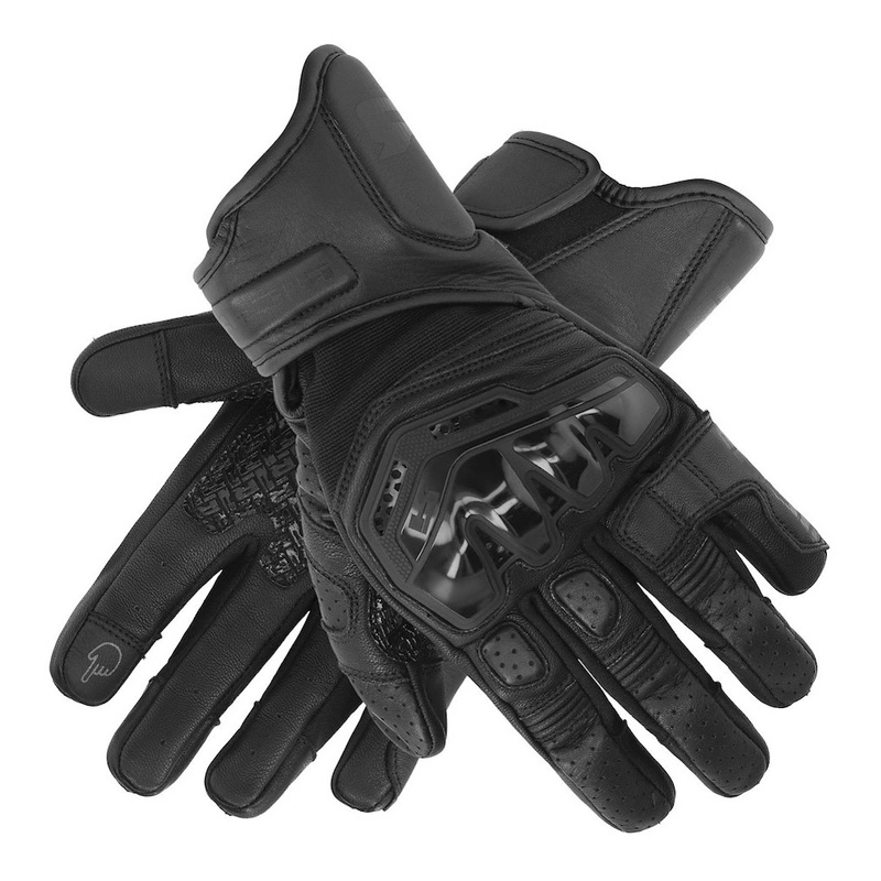 Motocyklové rukavice krátke Richa Stradale Stealth Black čierne Darčeky