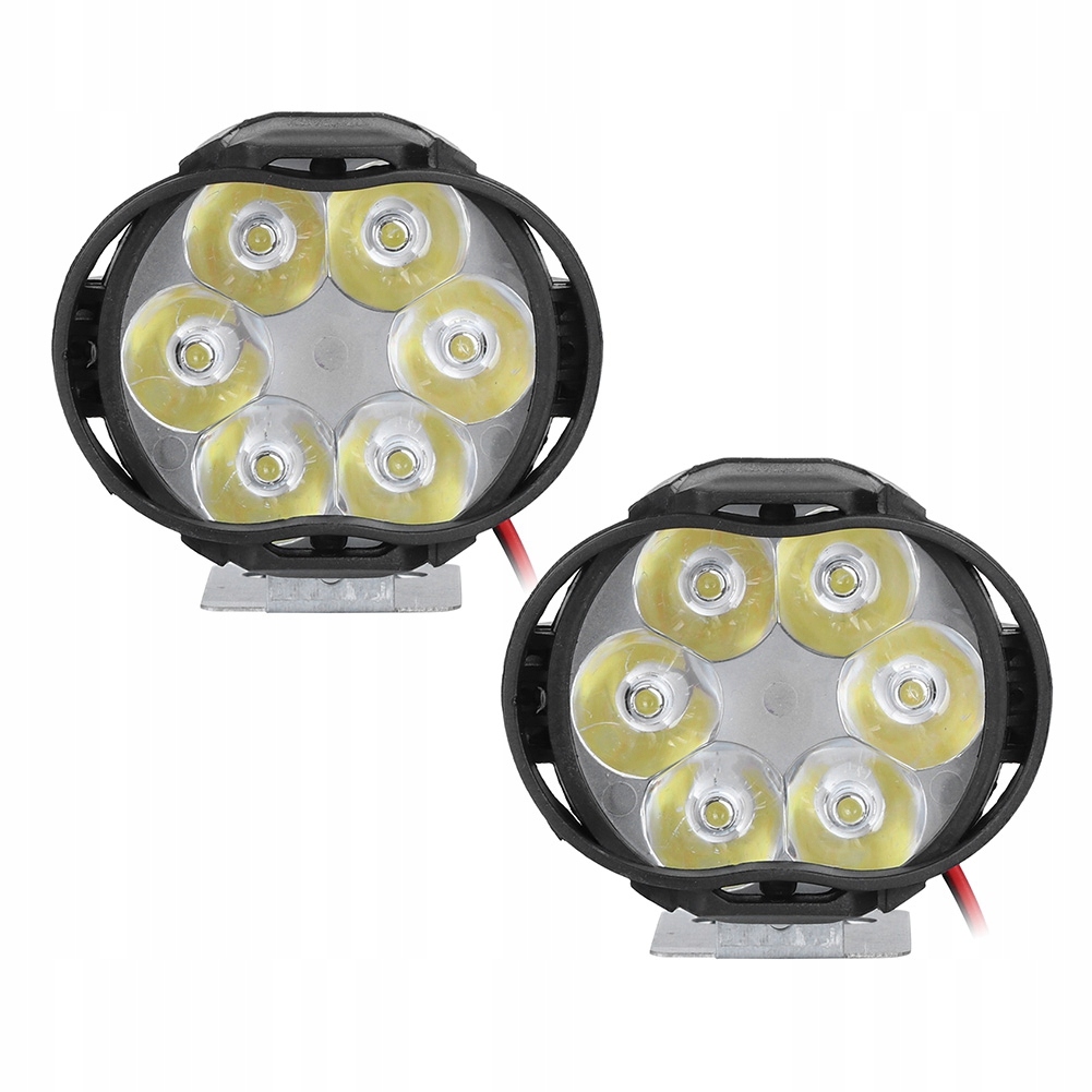 

2 Szt. 6 Led Reflektor Lampa Motocyklowa 12V 8W