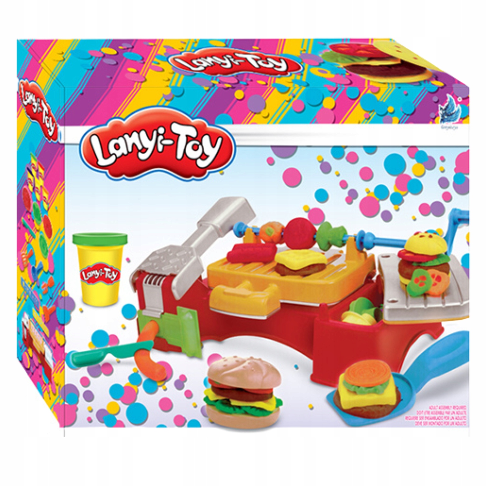 CIASTOLINA MASA PLASTYCZNA CIASTO MAKARON ZESTAW KREATYWNY MASZYNKA BURGER Głębokość produktu 7.5 cm