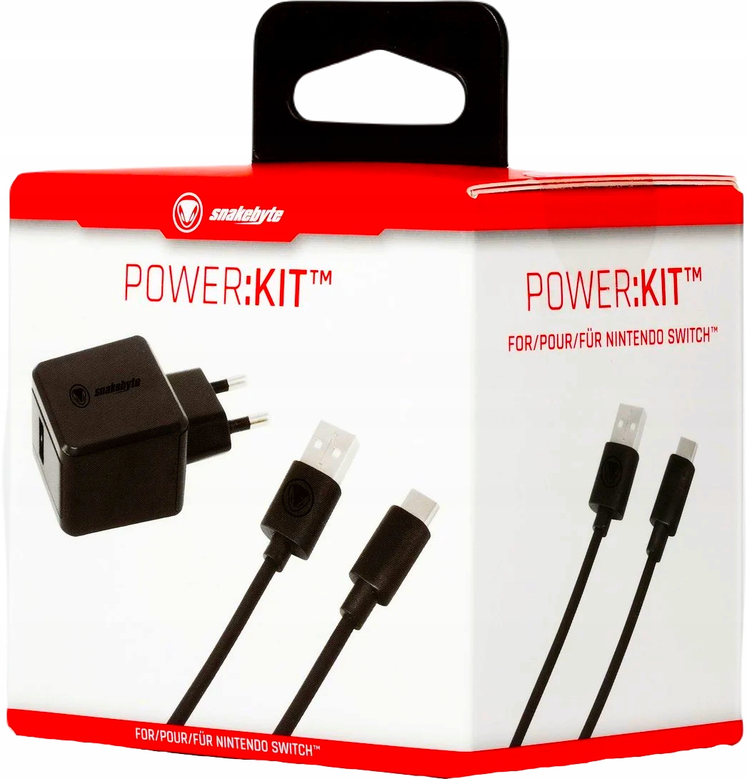 NOWY ZASILACZ NOWA ŁADOWARKA DO KONSOLI NINTENDO SWITCH LITE OLED SNAKEBYTE