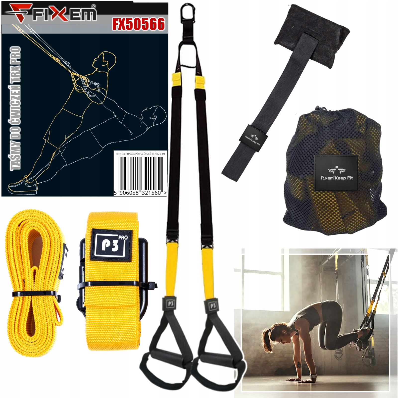 Taśmy Do Ćwiczeń Trx Pro 210-320