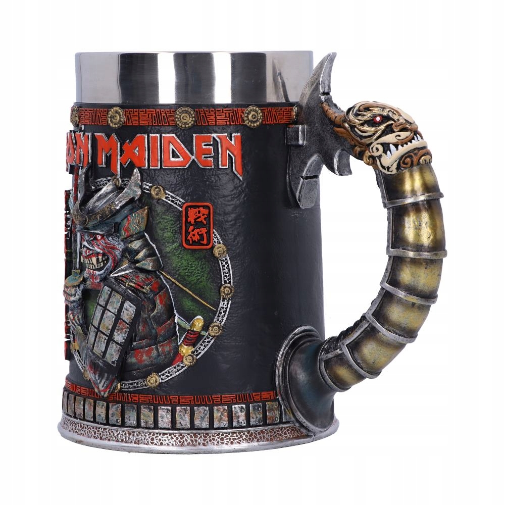 Iron Maiden Senjutsu sběratelský pivní sklenice ručně malovaný, Licencovaný