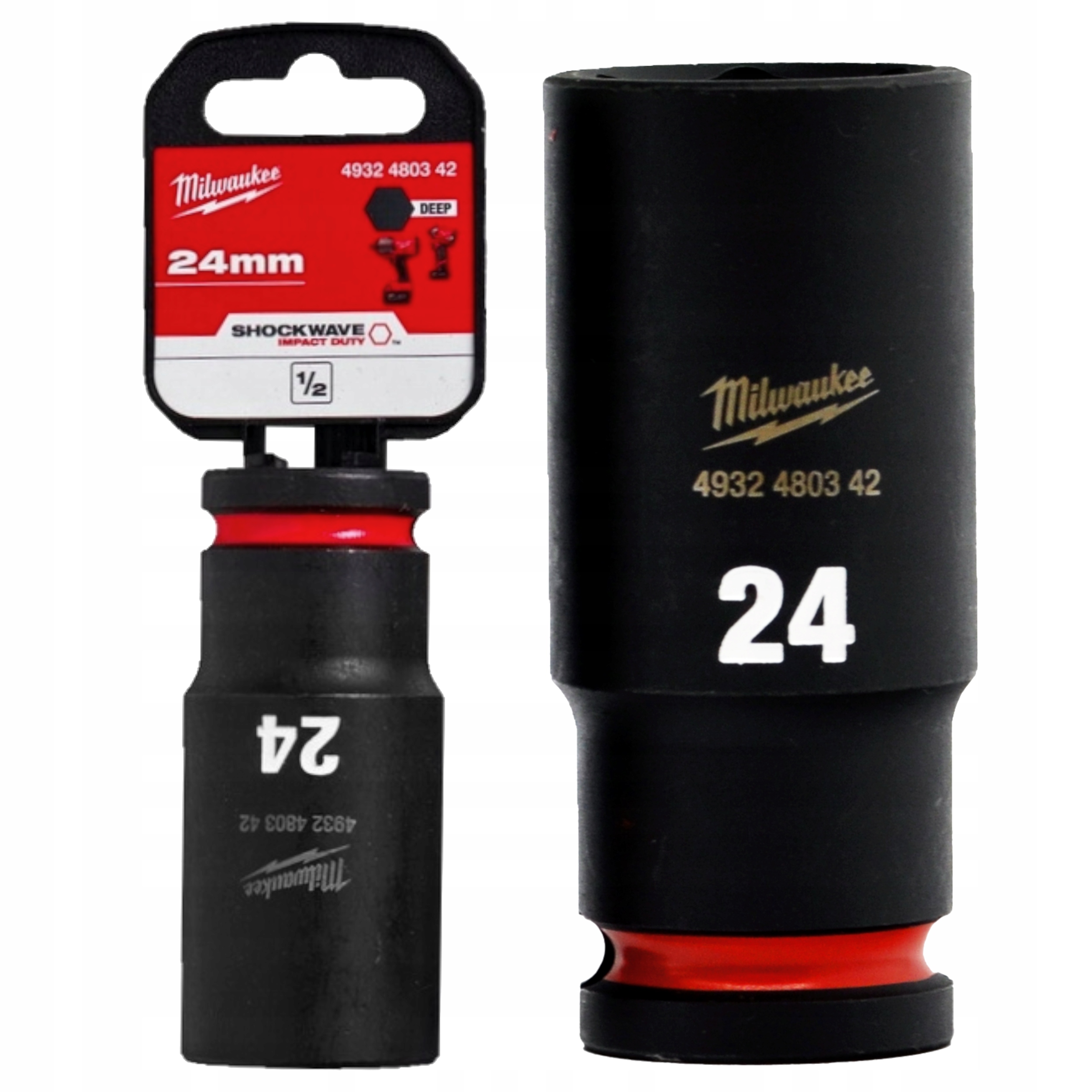 Nasadka Udarowa 1/2'' 24MM Długa 78MM Impact Klucz Nasadowy Udar 6KĄT