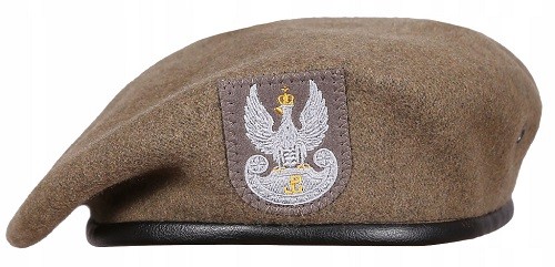 Beret wojskowy tłoczony Wojsk Obrony Terytorialnej z orłem Wot r. 58