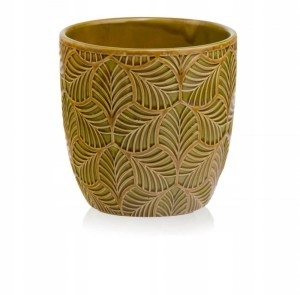 

Doniczka żółta musztardowa osłonka 14,5