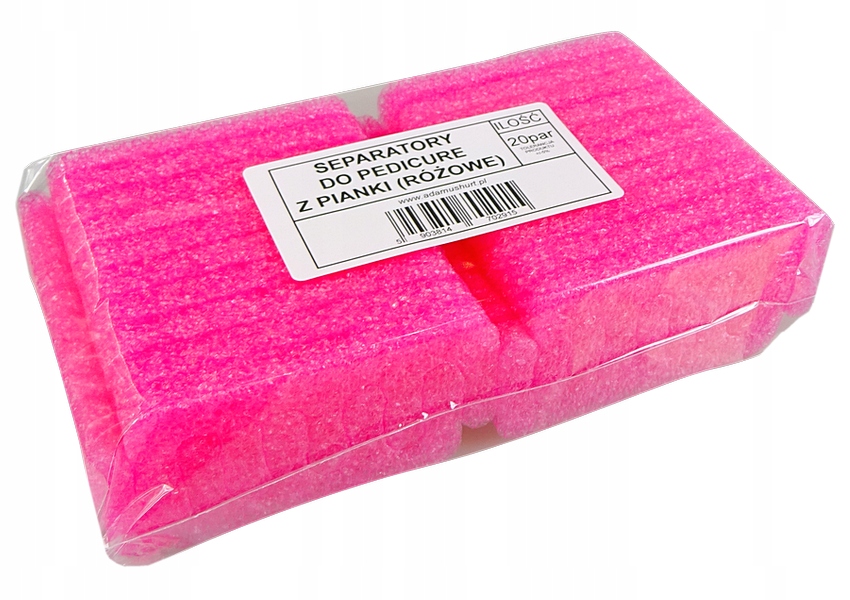 

Separatory Piankowe Do Pedicure 20par Różowe