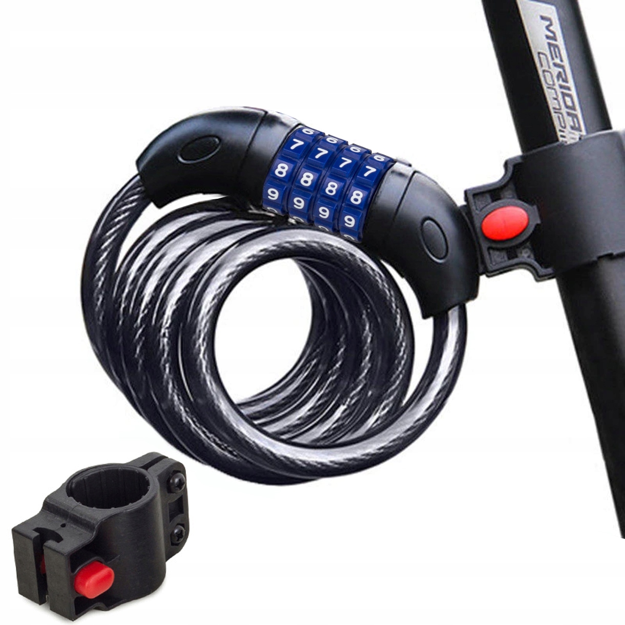 Zapięcie Linka na Rower Kod Szyfr Zamek Blokada