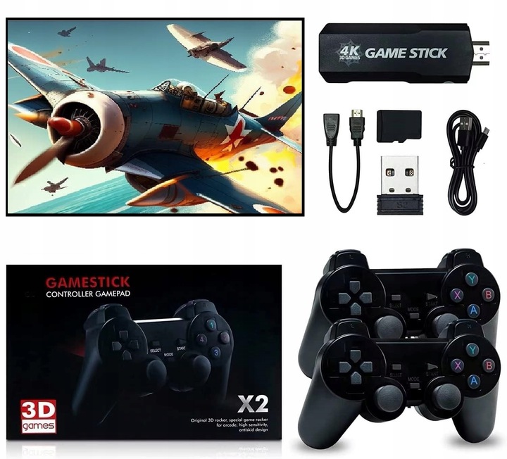 Psp Home Game Console Wireless Dual Controller Hd 4K 64GB 35,000+ Games