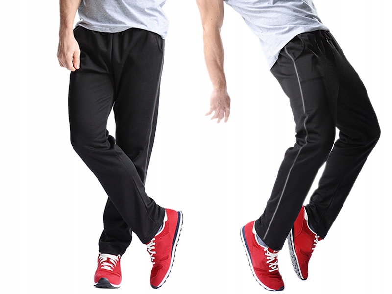 

Spodnie Dresowe Bawełniane Męskie 0005 Czarny 3XL