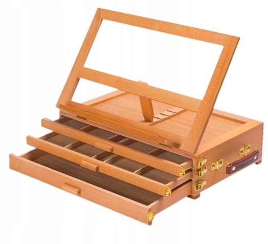 Dřevěný Stojan Se Zásuvkami Skládací