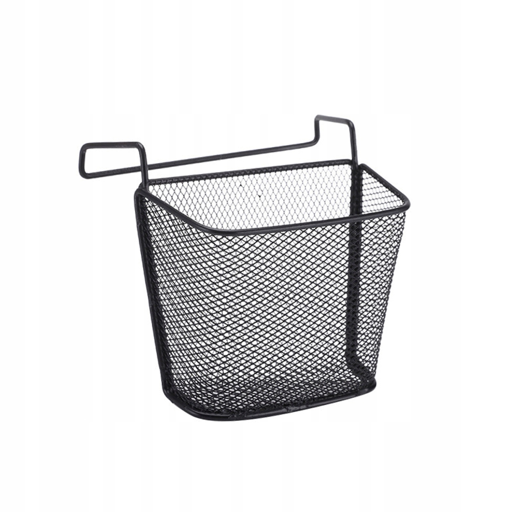 Biurko z wiszącym koszykiem i półką