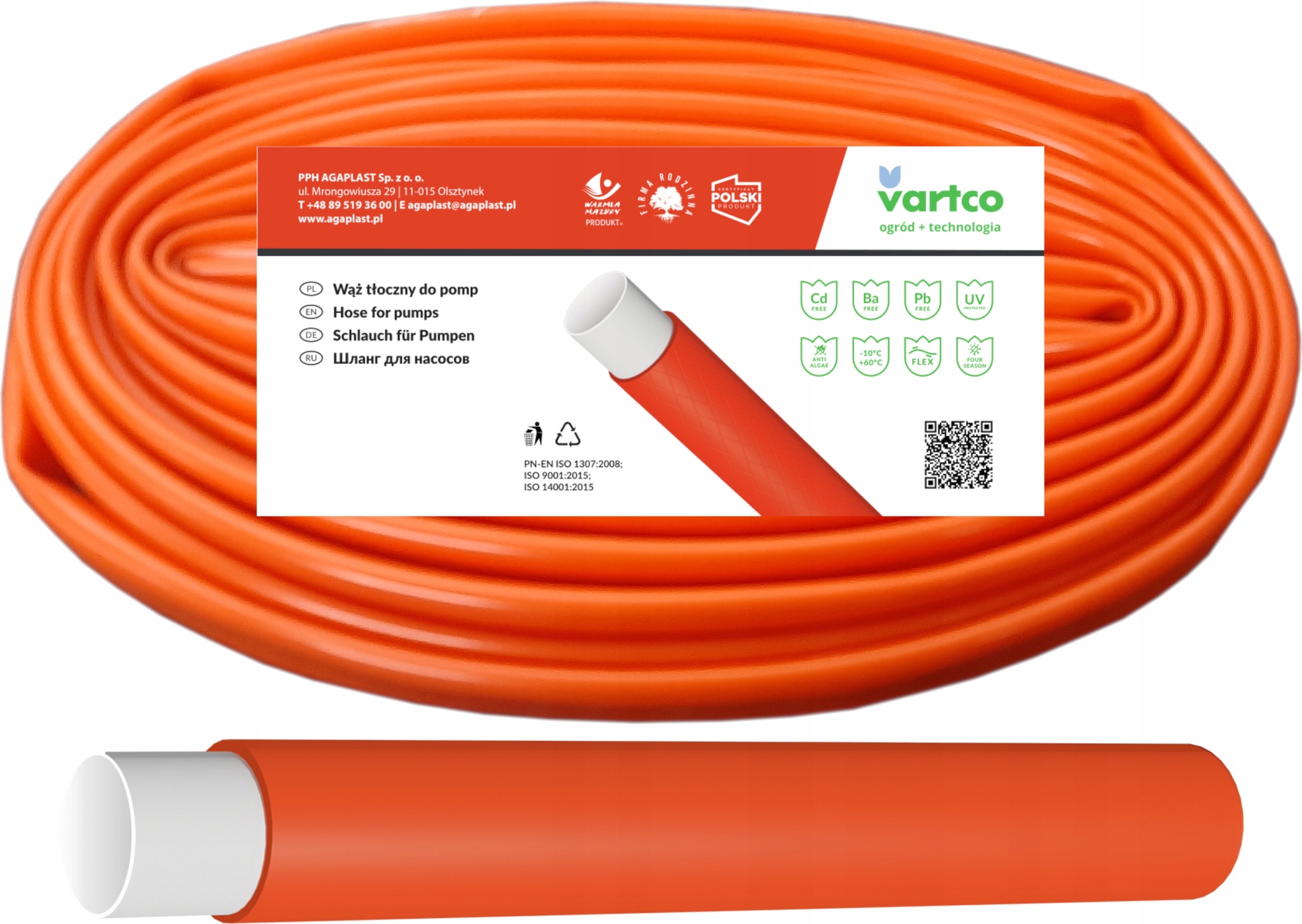 

Wąż Tłoczny do pomp 32mm 1 1/4'' 10m Vartco Polski