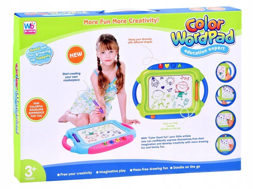 Tablica kolorowy znikopis + pieczątki TA0089 EAN 3520919330052