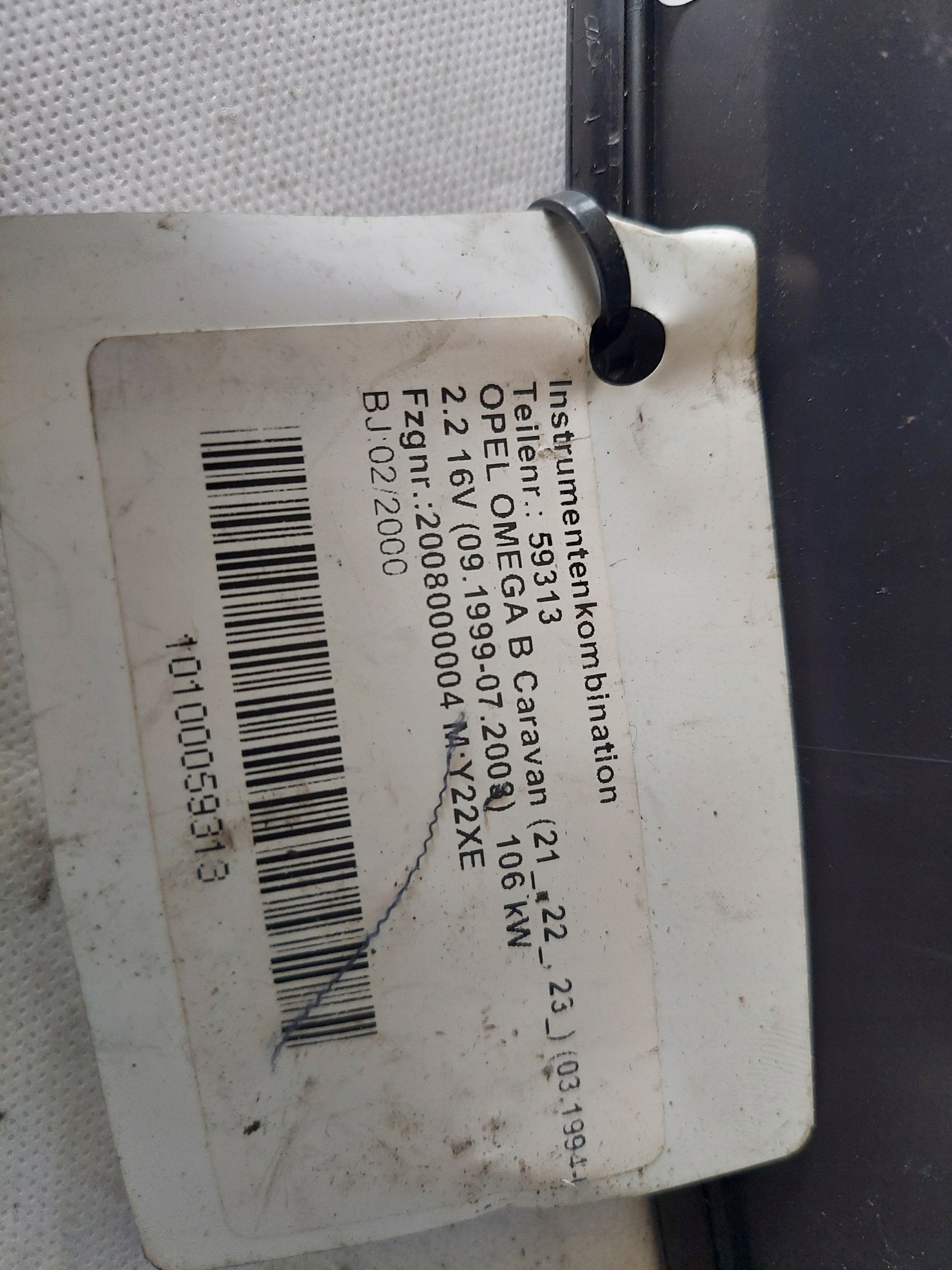 dials clock OMEGA B 2.2 16V 09228408AA