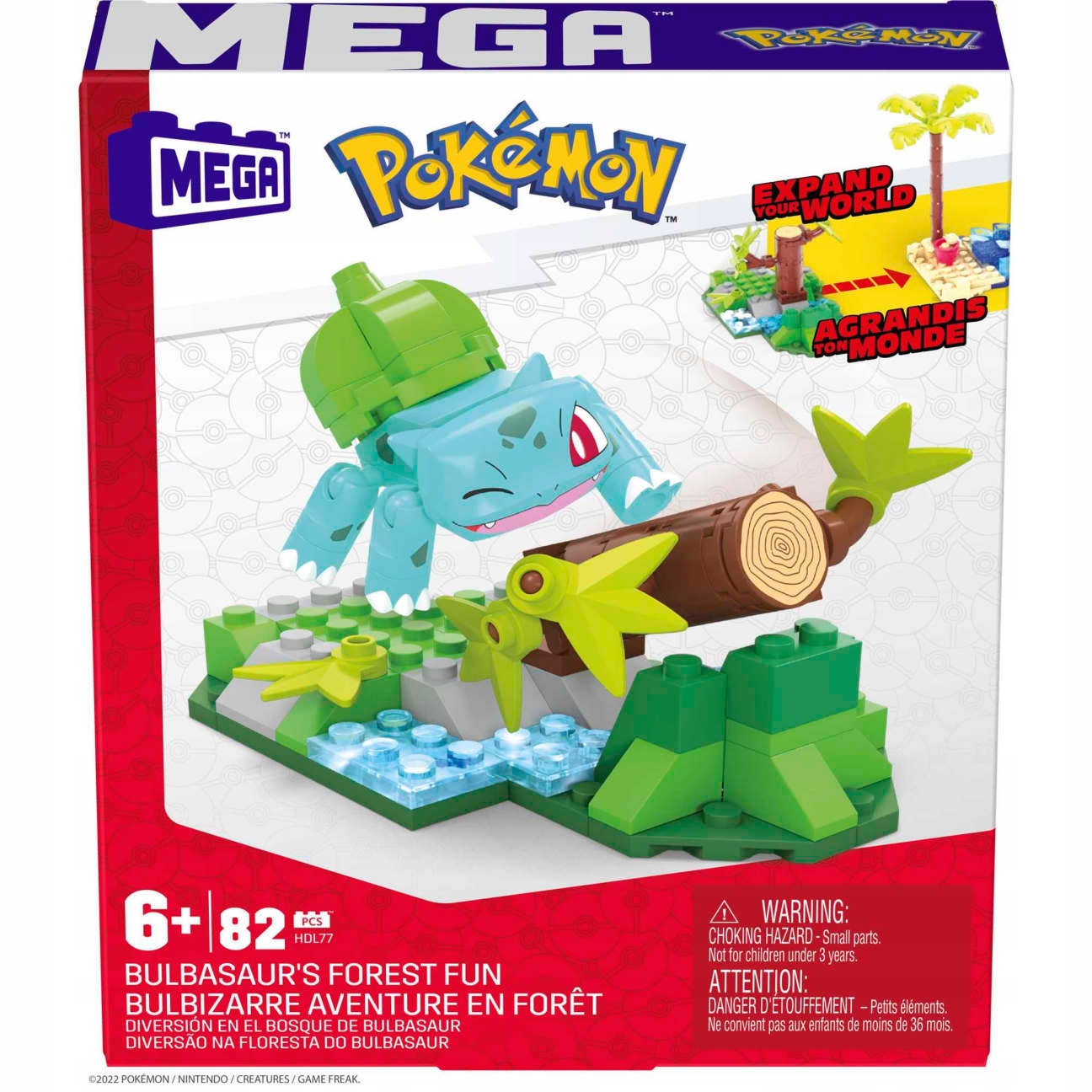 

Klocki Pokemon Leśna Zabawa Bulbasaura HDL77