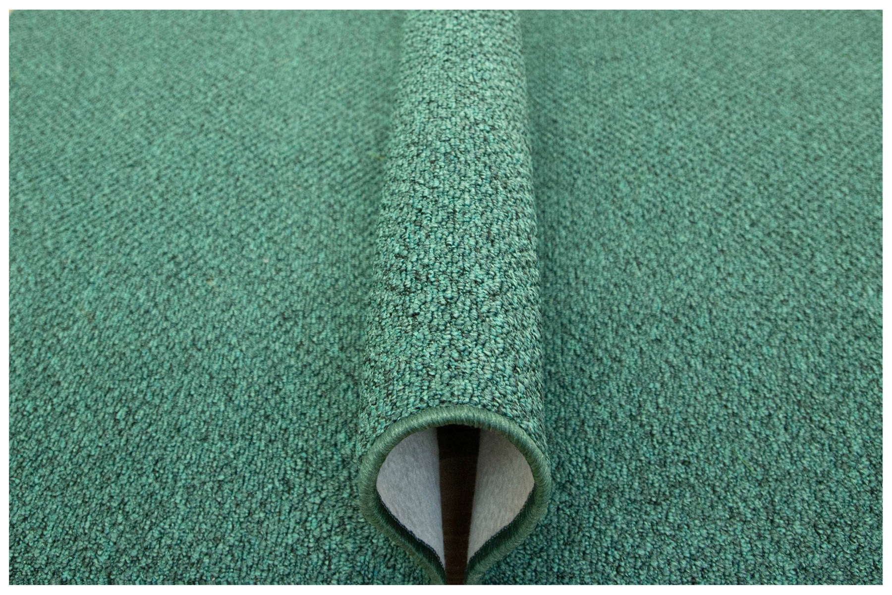 

200x400 cm Zielony Czarny Dywan Pętelkowy Na Filcu