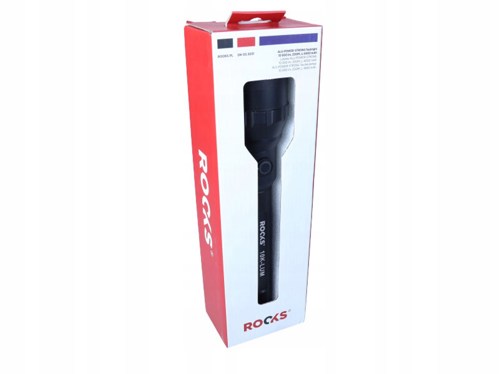 Rooks OK-03.3031 Latarka Alu-power-strong 10 000 Lum, Zoom, LI 4000 Mah