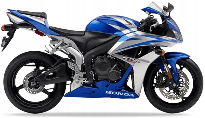 Samolepky Na Motocykl Juula Pro Honda Cbr 600 Rr 2008 Usa Modré PB215XA