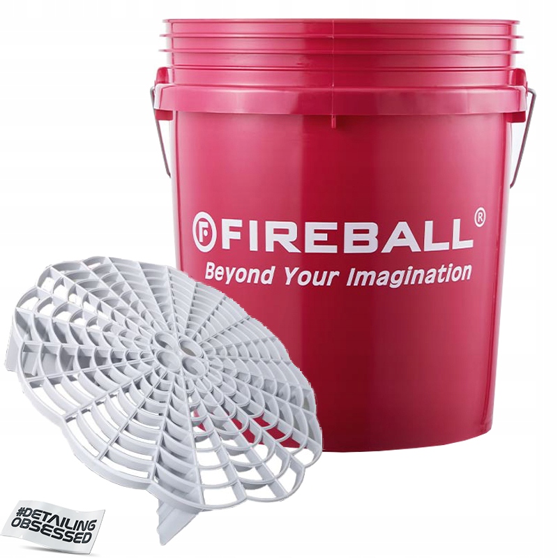 

Fireball wiadro czerwone z separatorem brudu