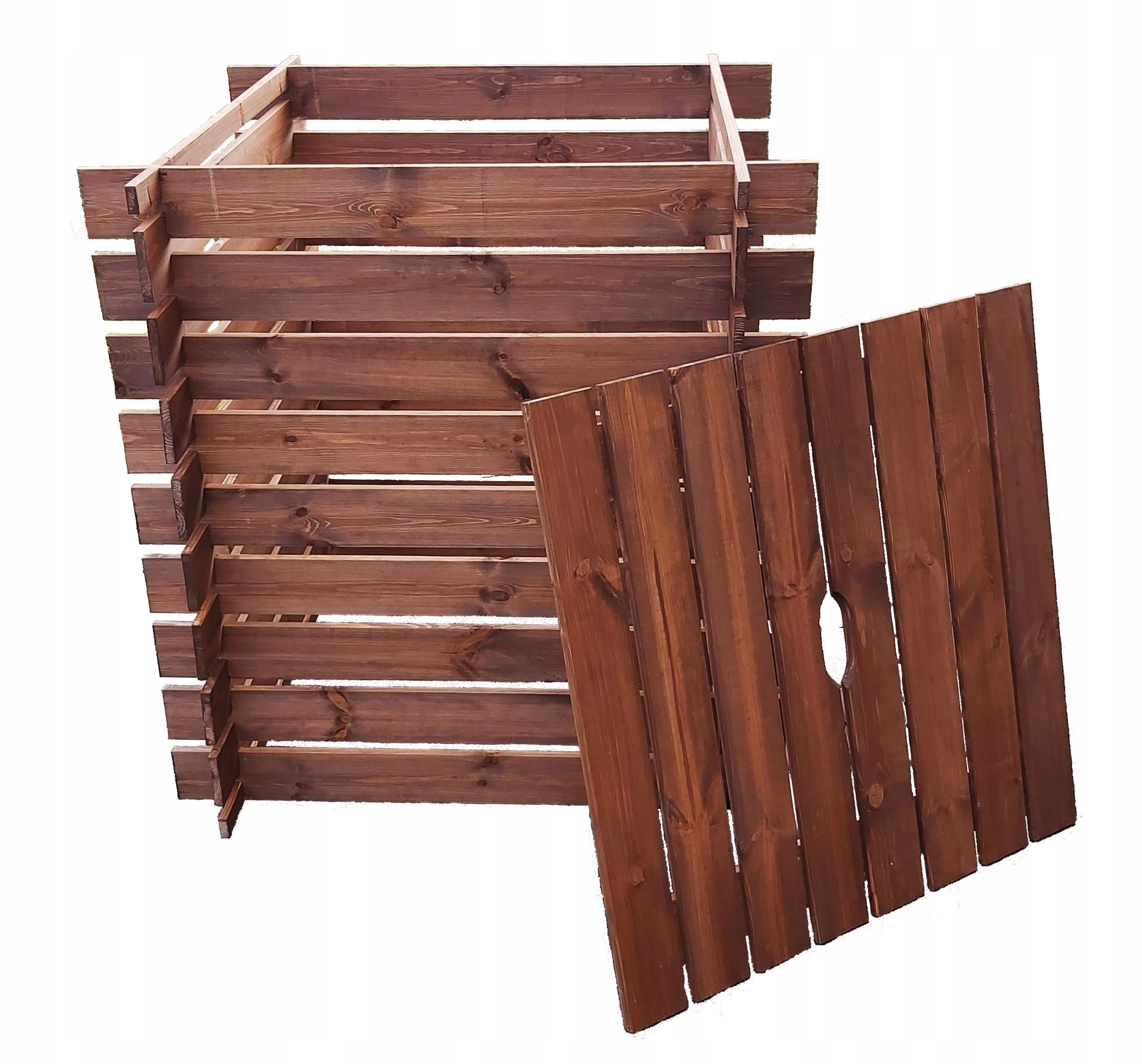 

Kompostownik Drewniany 700L Z Przykryciem