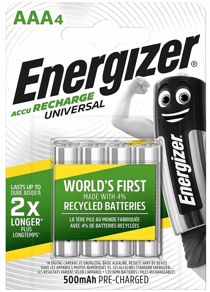 

Akumulatorki Energizer R3 Aaa 500mAh 1,2V 4 sztuki