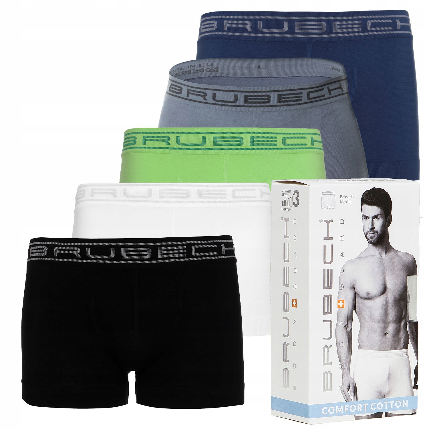Bokserki Męskie Shortbox 5szt Brubeck L BG85