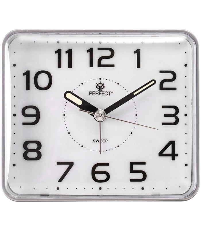 Zegar budzik PERFECT 882 alarm podświetlenie cichy