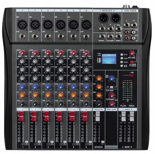 Weymic CK-60 profesionální 6kanálová audio mixážní konzole