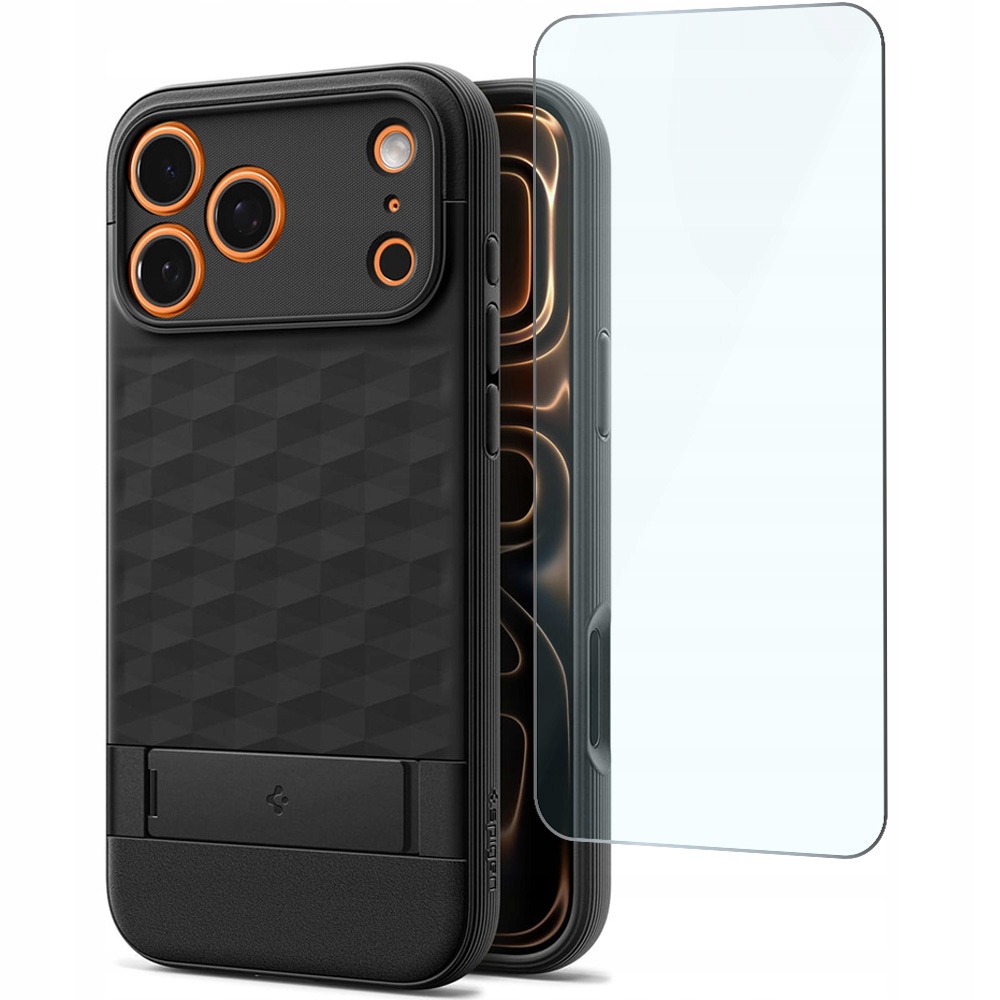 Etui Spigen Parallax S do MagSafe do iPhone 17 Pro case z podstawką szkło