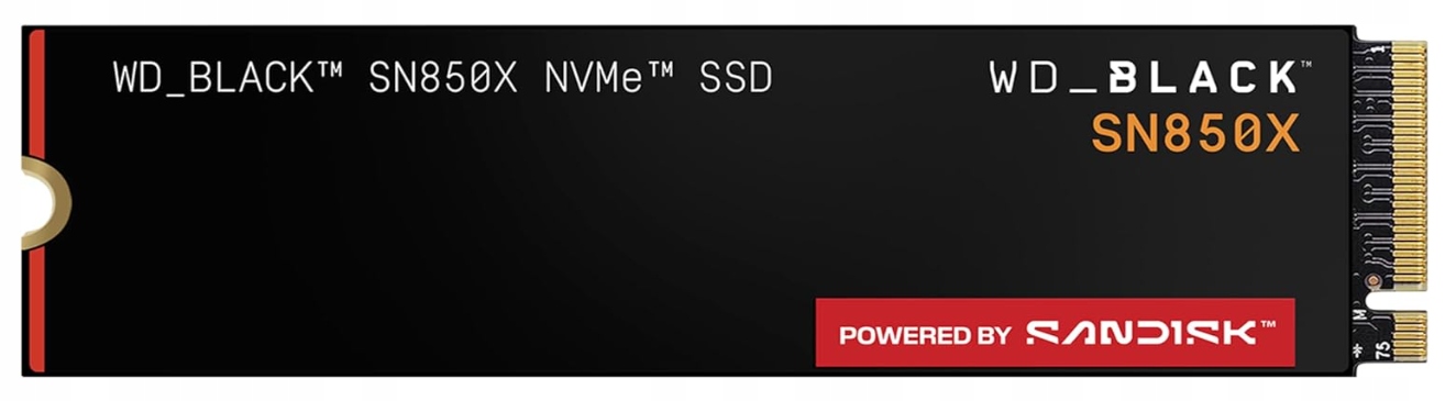 Wd Black SN850X 2TB M.2 2280 PCIe NVMe Dysk Ssd 7300 MB/s