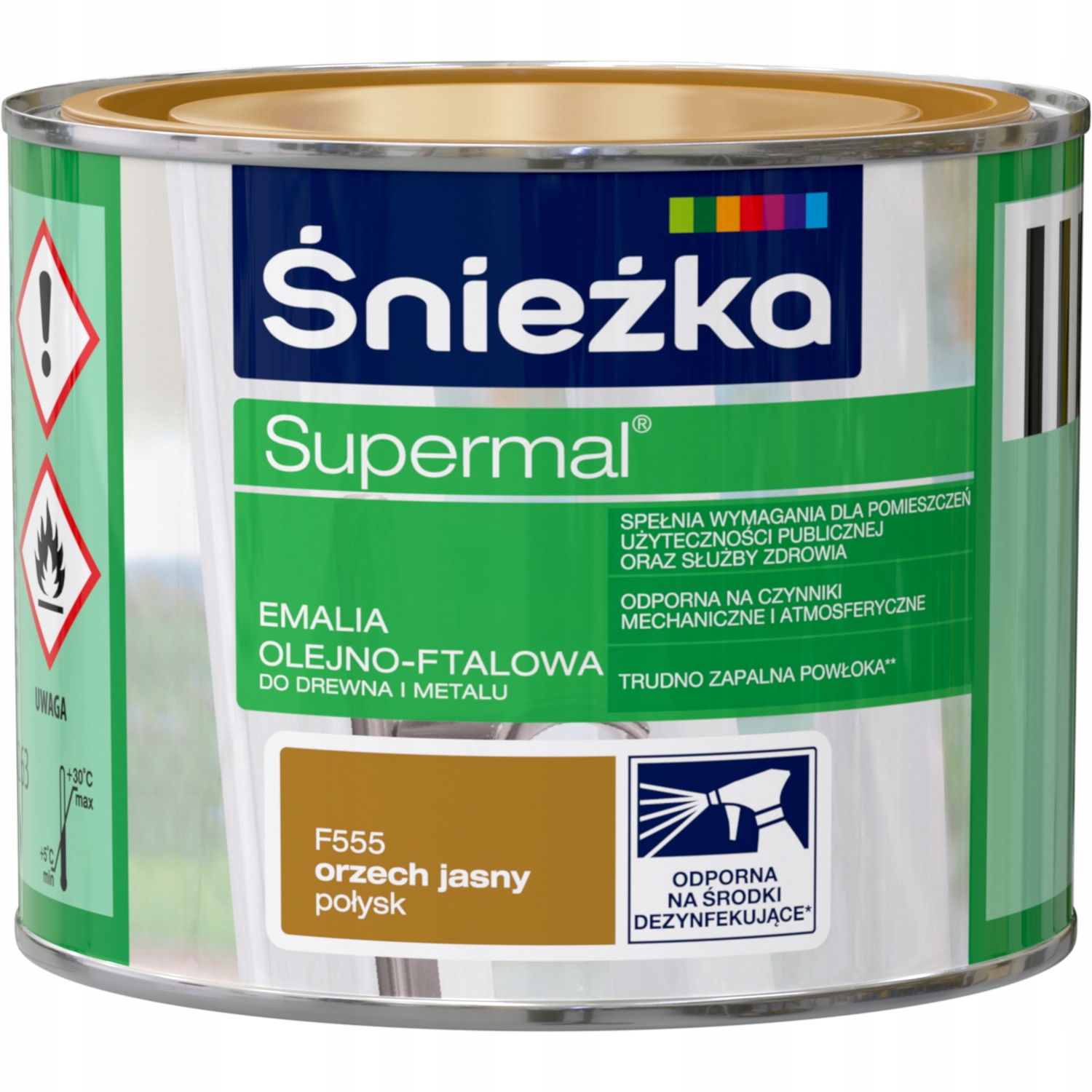 ŚNIEŻKA SUPERMAL EMALIA OLEJNA ORZECH JASNY 0,2l