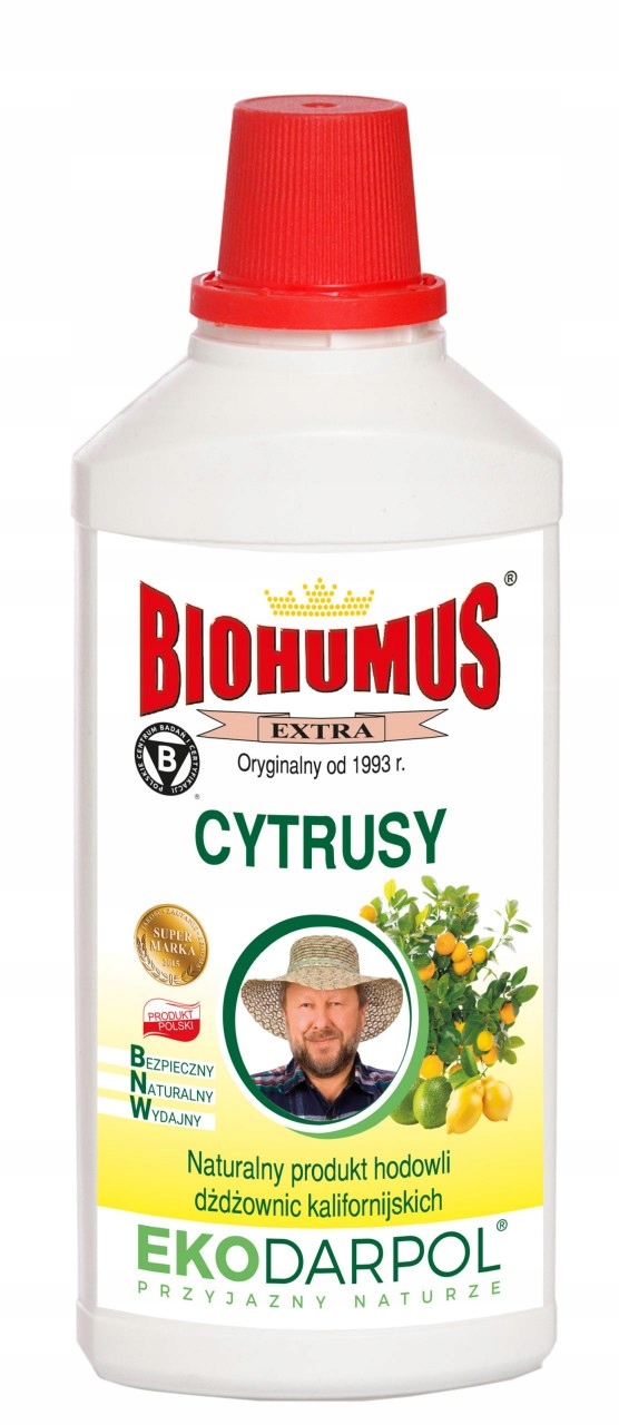 

Ekodarpol Nawóz Biohumus Cytrusów Pomarańczy 1 L