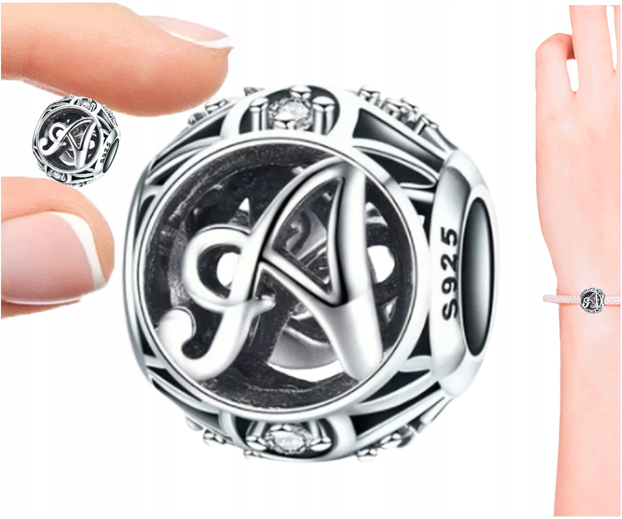 

Charms Litera Zawieszka Charms Literka A Srebro925