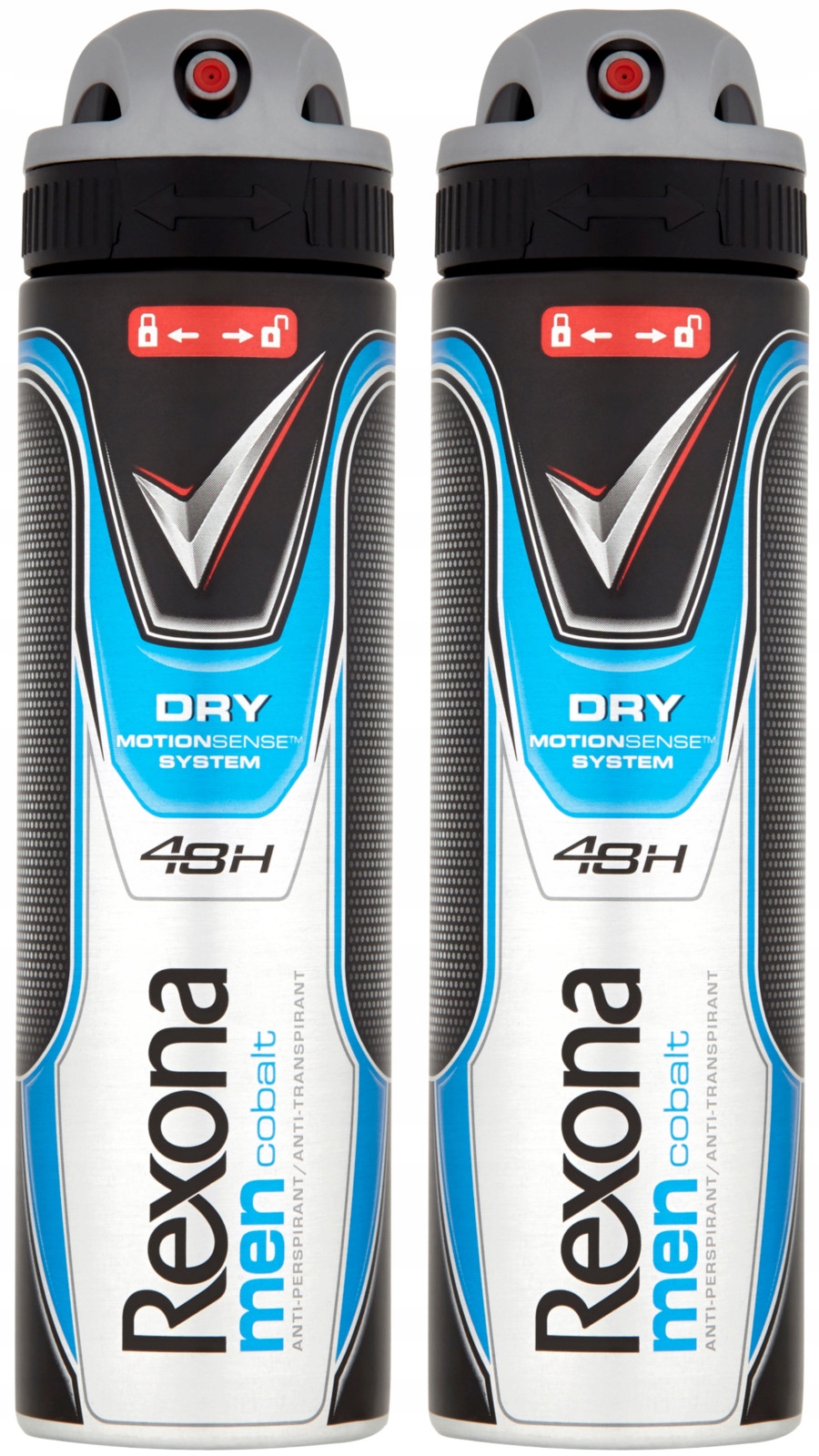 

Rexona Men Cobalt Dry Antyperspirant Spray150ml x2