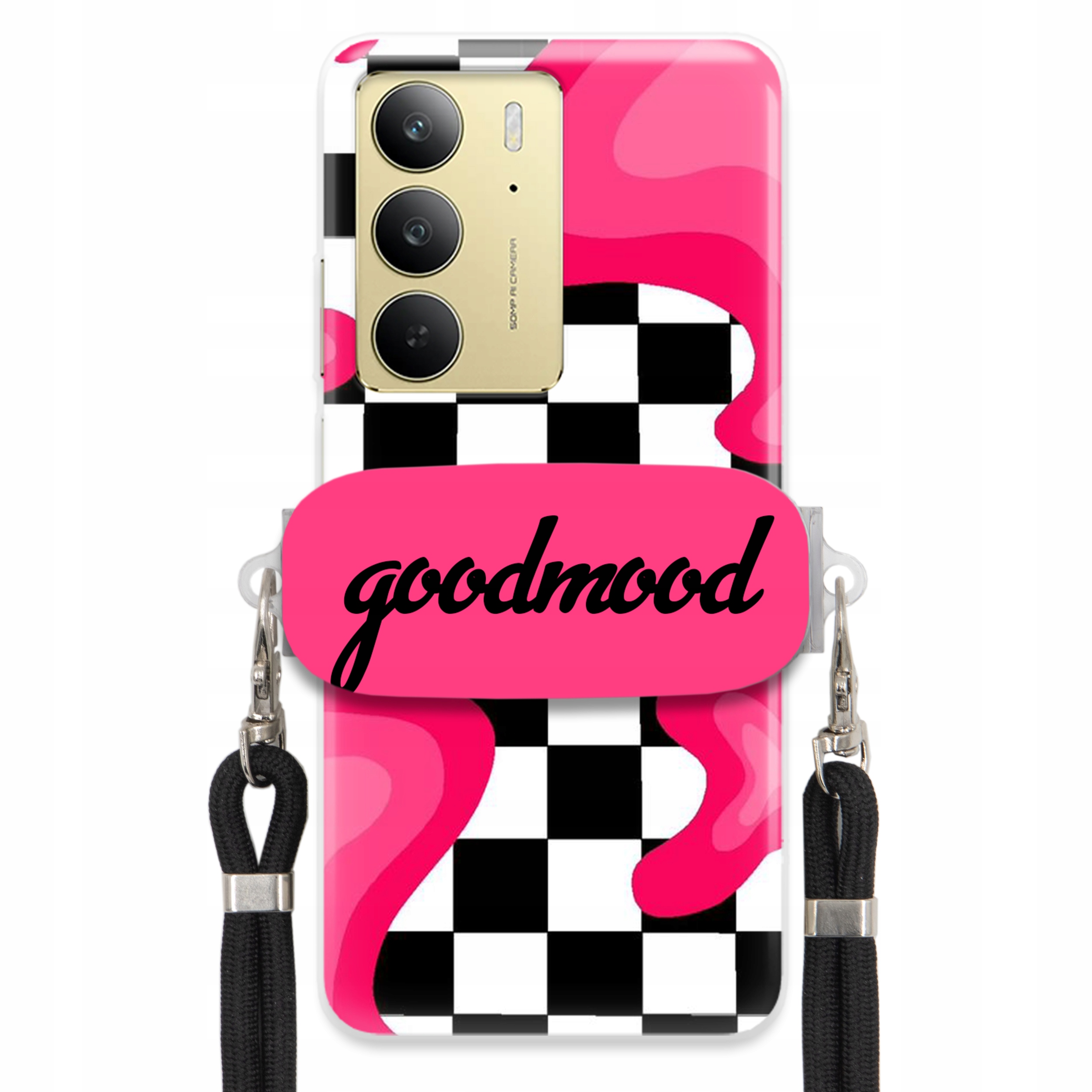 Pouzdro Pro Realme C75 4G Sada Pouzder Držák Na Vodítko Černá For Teen Modne Splash