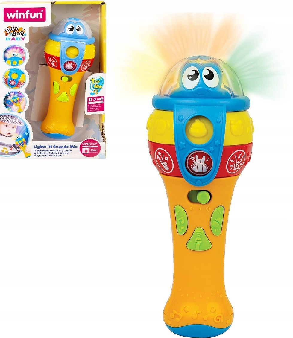 SMILY PLAY Mikrofon centrum muzyczne światełka
