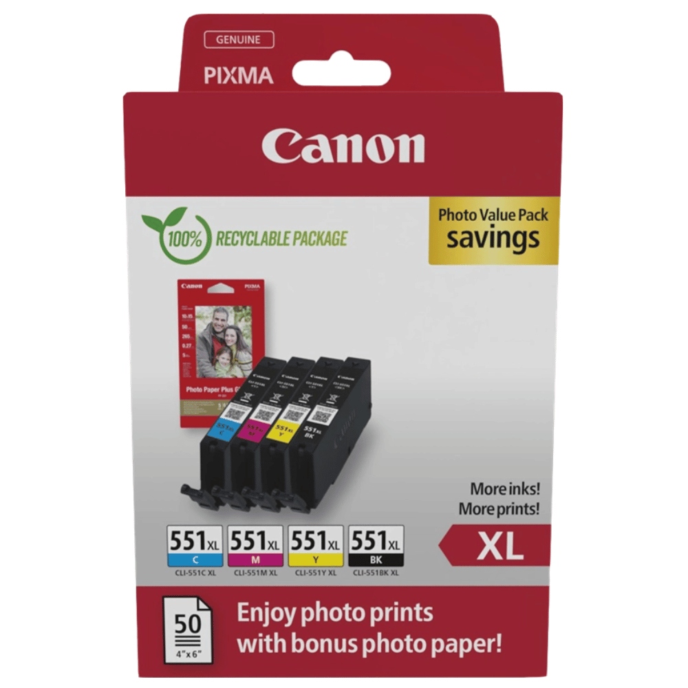 Atrament Canon CLI-551XL 6443B008 sada