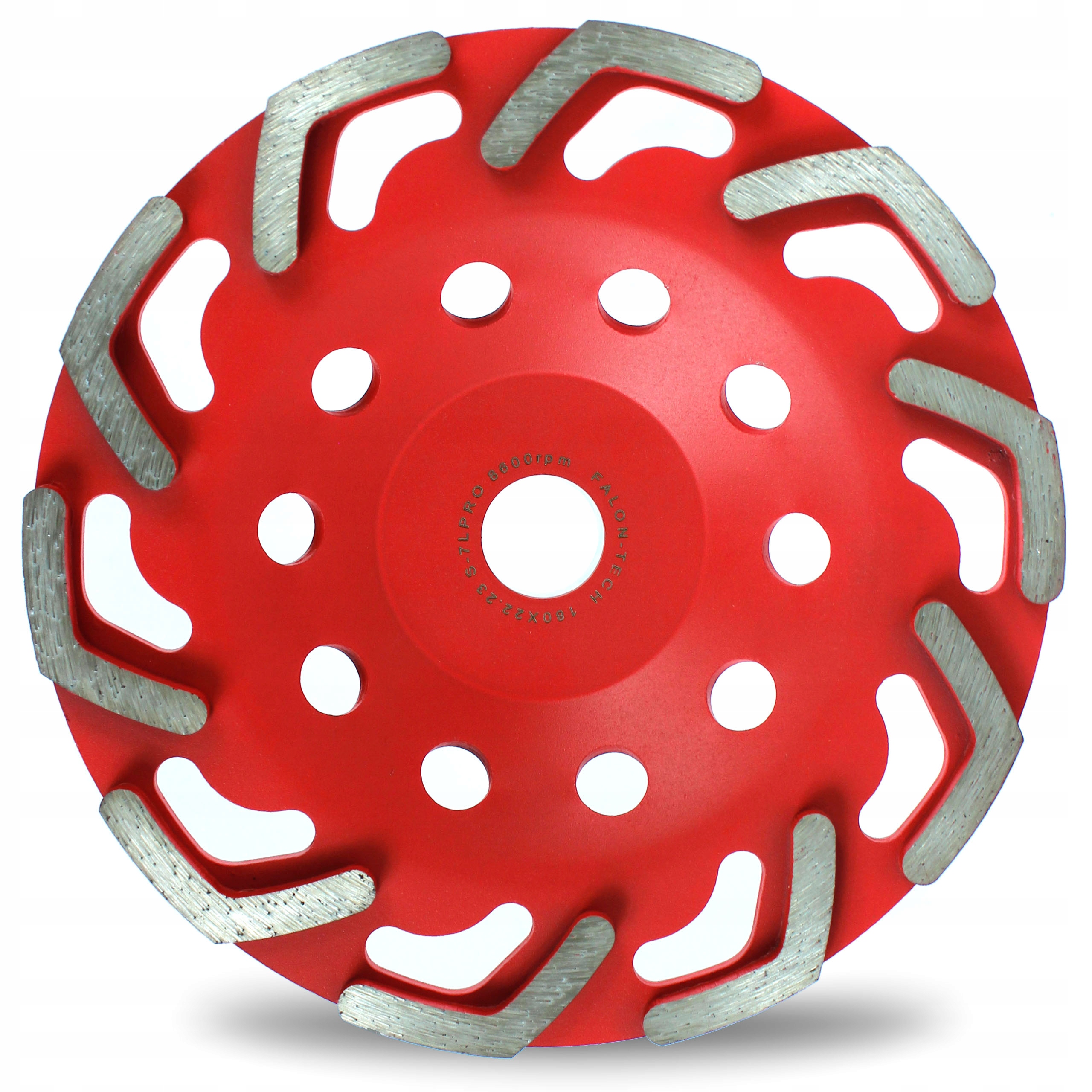 

Tarcza Garnkowa Do Szlifowania Betonu 180mm Red