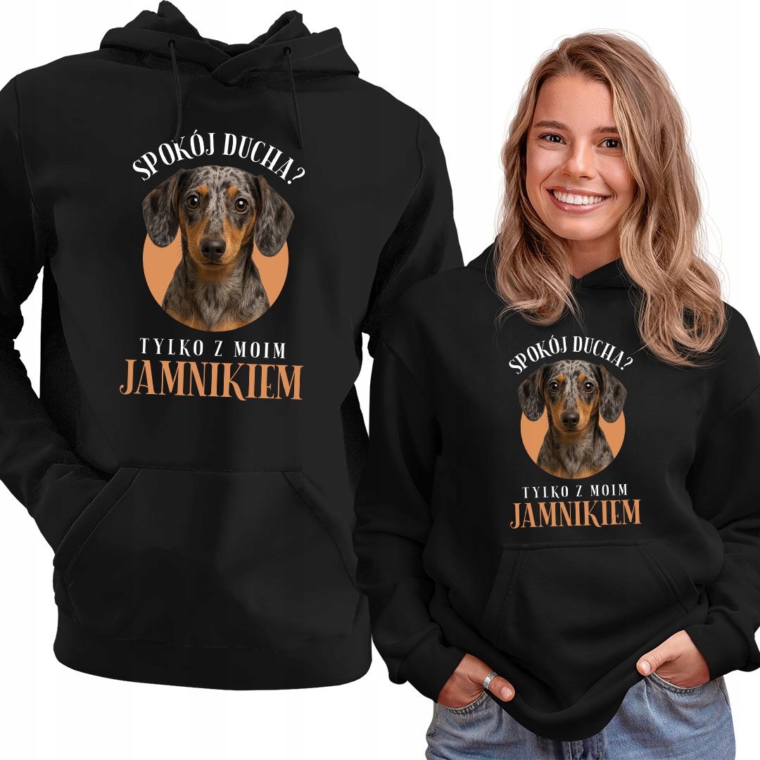 Klid v duši? Jen s mým jezevčíkem. Mikina Dárek S Potiskem Psa