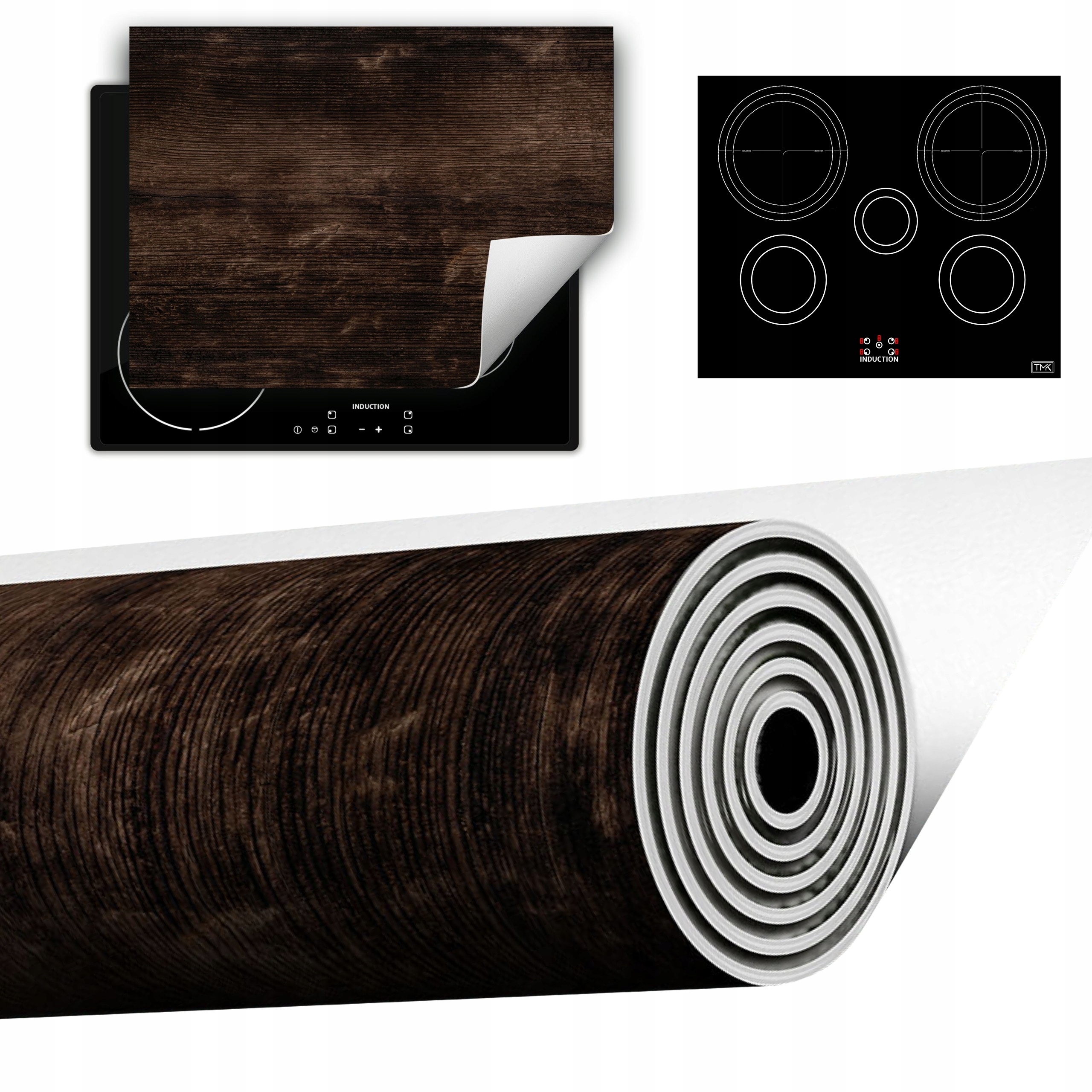 Vinylová Podložka Do Kuchyně Více Místa 70x52 hnědá dřevo