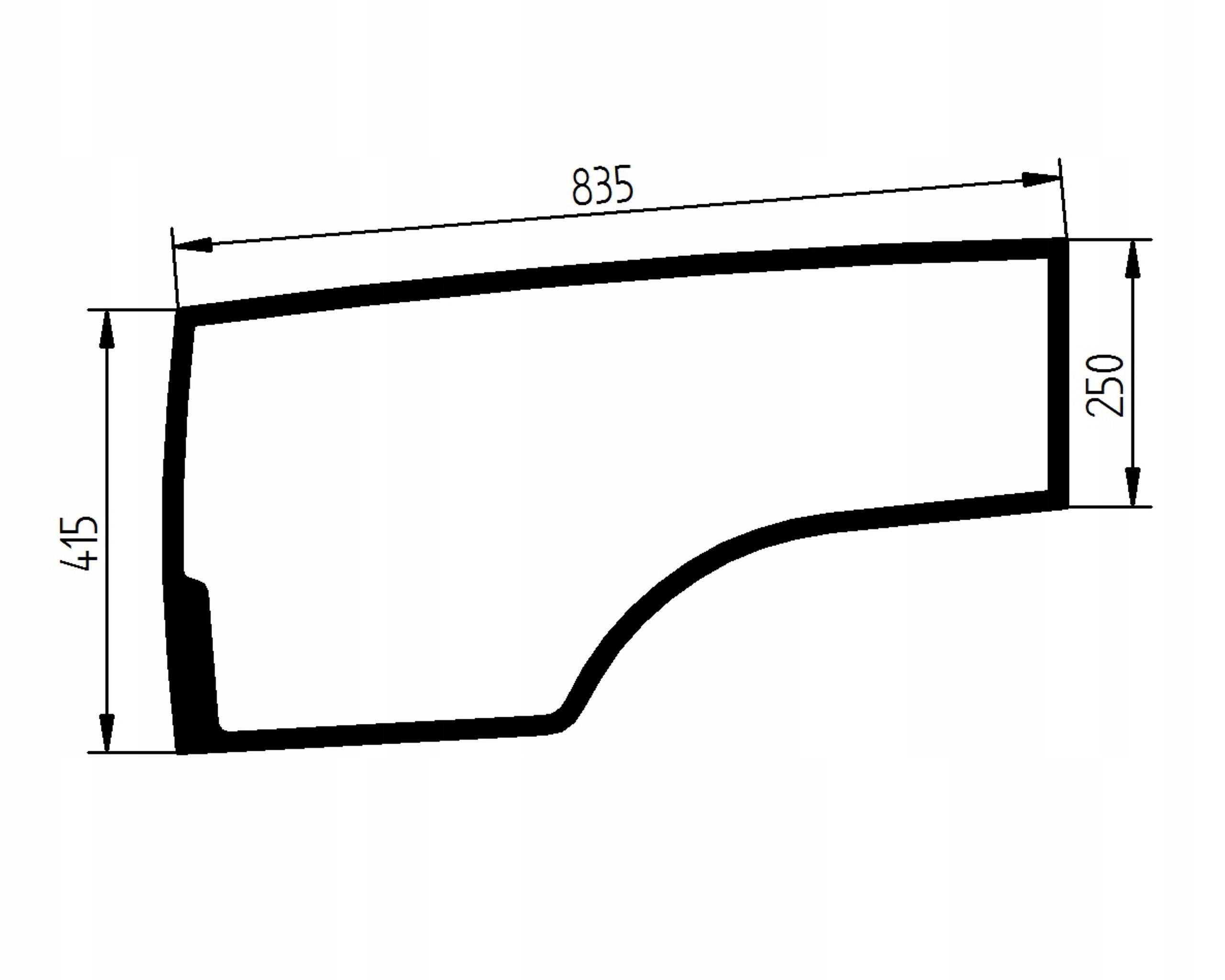 sklo bagr Liebherr spodní dveře 11082456