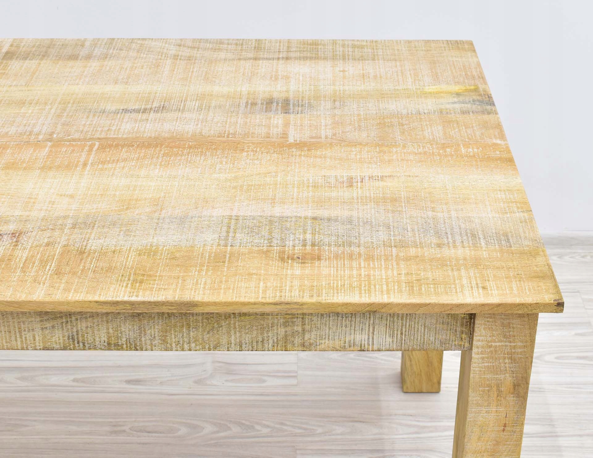 Stół kolonialny indyjski lite drewno mango loftowy Szerokość mebla 150 cm
