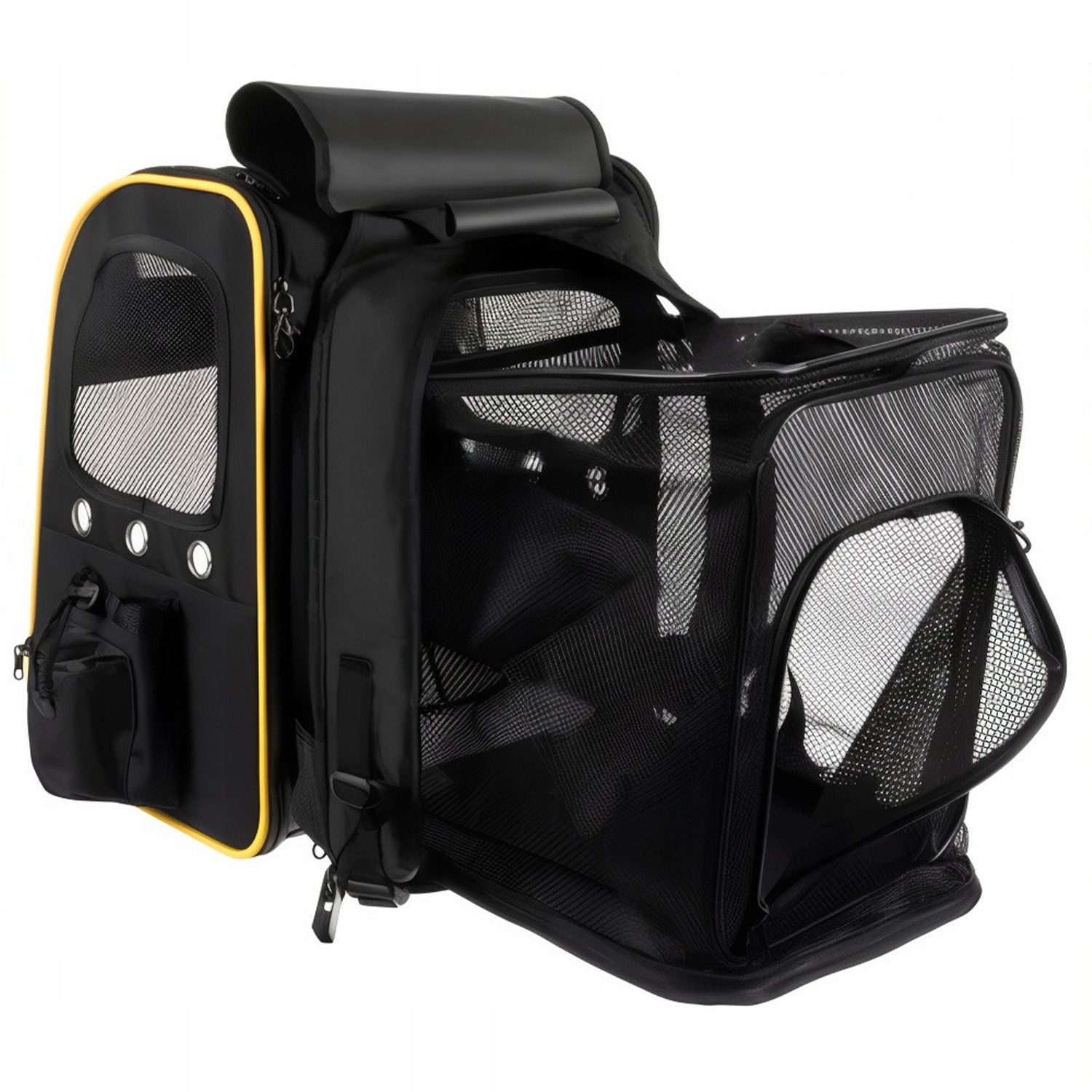 Levně Batoh Přepravka pro zvířata psa kočku Průhledný Odolný s terasou