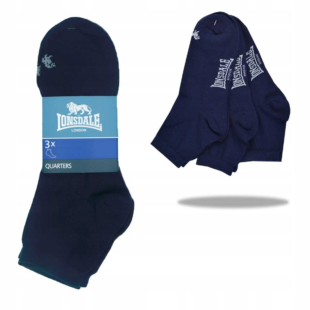 

Lonsdale Skarpety Zakostki 3pary 39-42 LNS03102